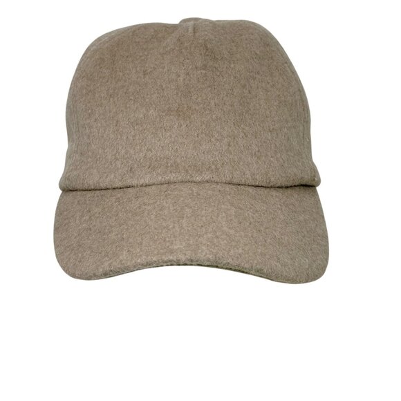 Splendid X Cella Jane Blog Womens Beige Tan Wool Blend Baseball Cap Quiet Luxury